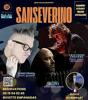 Soirée Sanseverino dans le cadre du Festival Terrasses du Bel-Air