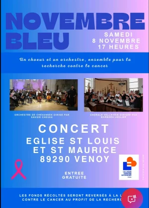 Concert gratuit au profit de la Ligue contre le cancer par l orchestre Vladimir Cosma et la chorale Vallkyrie