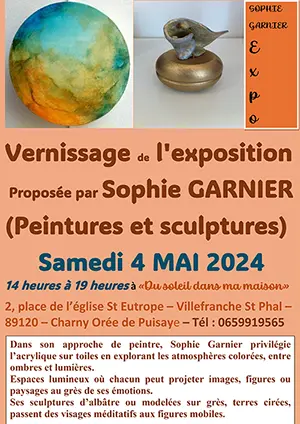 Vernissage de l'exposition propose par Sophie Garnier (Peintures et sculptures)