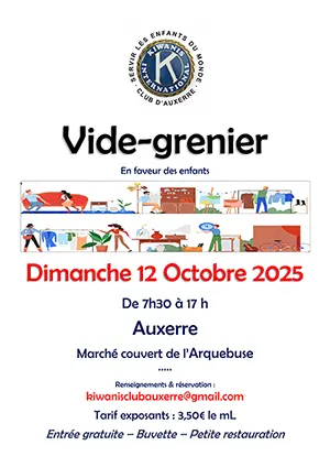 Vide grenier - vide dressing du Kiwanis d'Auxerre