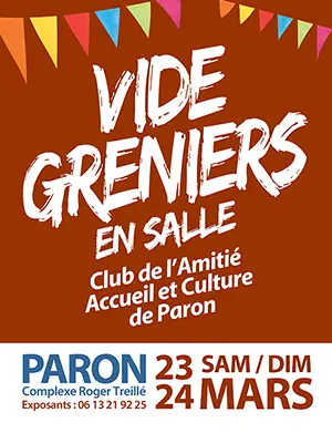 Vide-greniers en salle