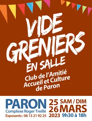 Vide-Greniers en salle (sur 2 jours)