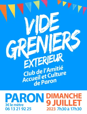 Grand vide-Greniers de Paron