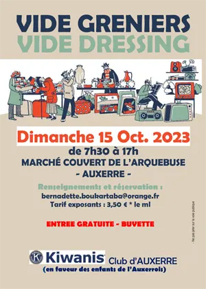 Vide-greniers / vide-dressing du Club Kiwanis Auxerre