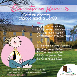 Bien-être en plein air : séances de Qi cong, relaxation ou Yoga avec Eva, Gervaise ou Virginie