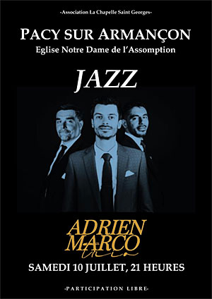 Concert avec Adrien Marco Trio (Jazz et Swing Manouche)