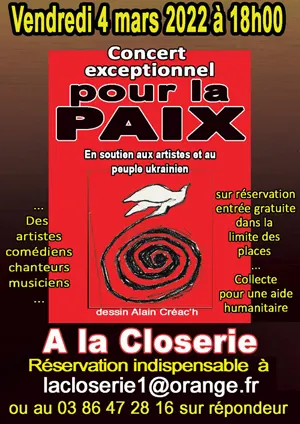 Concert exceptionnel pour la Paix