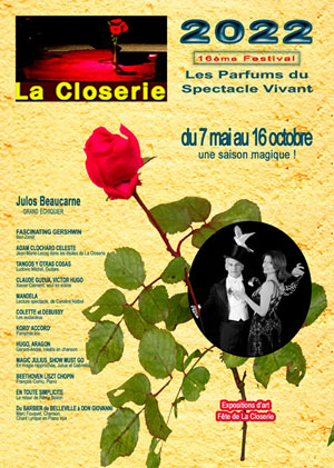 Conférence de presse / Présentation du 16ème festival de La Closerie (du 7 mai au 16 octobre) suivi d’un apéritif dînatoire en musique