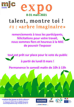 Dans le cadre de l'expo Talent montre-toi ! #1 :