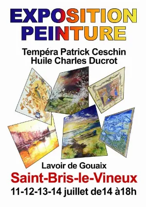 Exposition de peinture par Patrick Ceschin (Tempéra) et Charles Ducrot (huile)