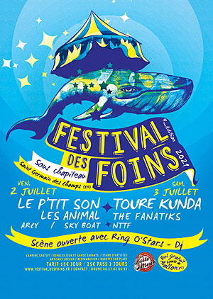 FESTIVAL DES FOINS (9me dition) : Concerts avec  Tour Kunda, The Fanatiks et NTTF + scne ouverte avec Ring O'Stars (DJ)