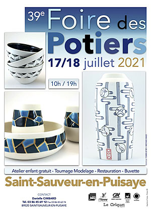 39me Foire des Potiers de Saint-Sauveur-en-Puisaye (sur 2 jours)