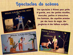 Pascal'Ilalou et Cadichon / spectacle jeune public de 2 à 5 ans