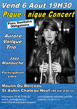 Pique-nique concert avec Aurore Voilqué Trio (Jazz manouche)