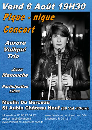 Pique-nique concert avec Aurore Voilqué Trio (Jazz manouche)