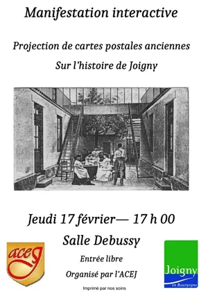 Projection de cartes postales anciennes inédites
 