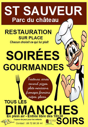 Soirées gourmandes (chacun choisit ce qui lui plaît)