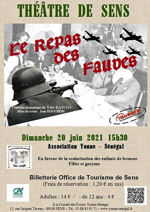 Théâtre : LE REPAS DES FAUVES par le THEATRE SANS NOM DE MAILLOT (comédie dramatique de Vahé Katcha / Mise en scène : Jean Rouchon)