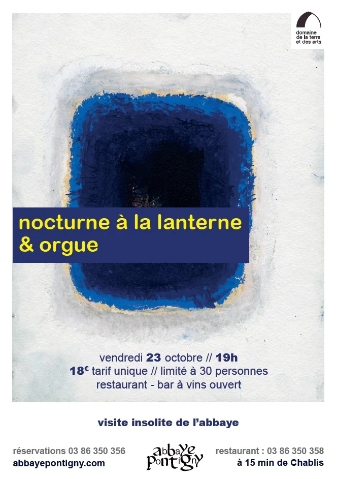 Nocturne à la lanterne & orgue – Pontigny (1 Avenue de l'Abbaye) (affiche de l’événement)