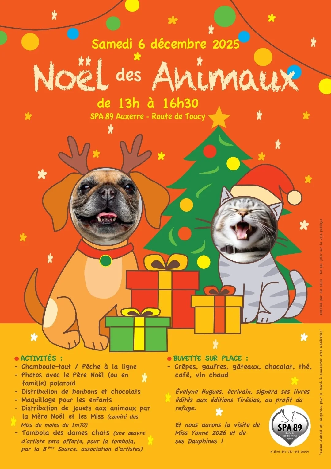 Noël des Animaux à la SPA89 d'Auxerre – Auxerre (SPA89) (affiche de l’événement)