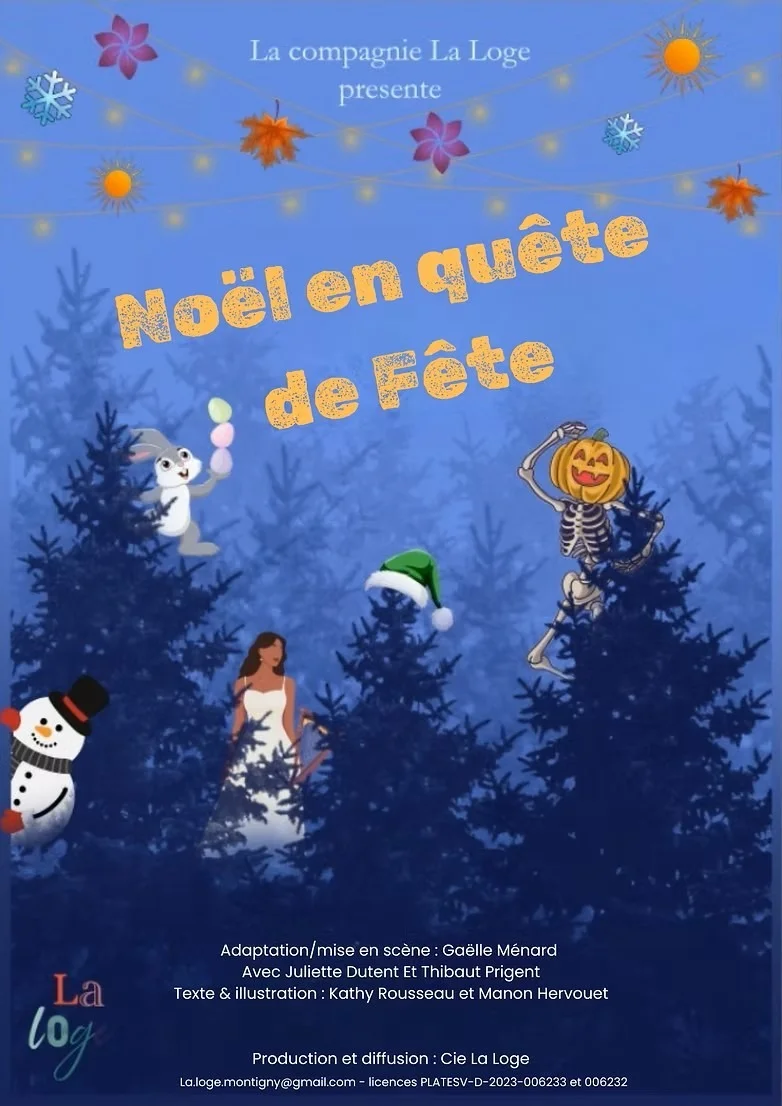NOEL EN QUETE DE FETE – Auxerre (Péniche théâtre La scène des quais) (affiche de l’événement)