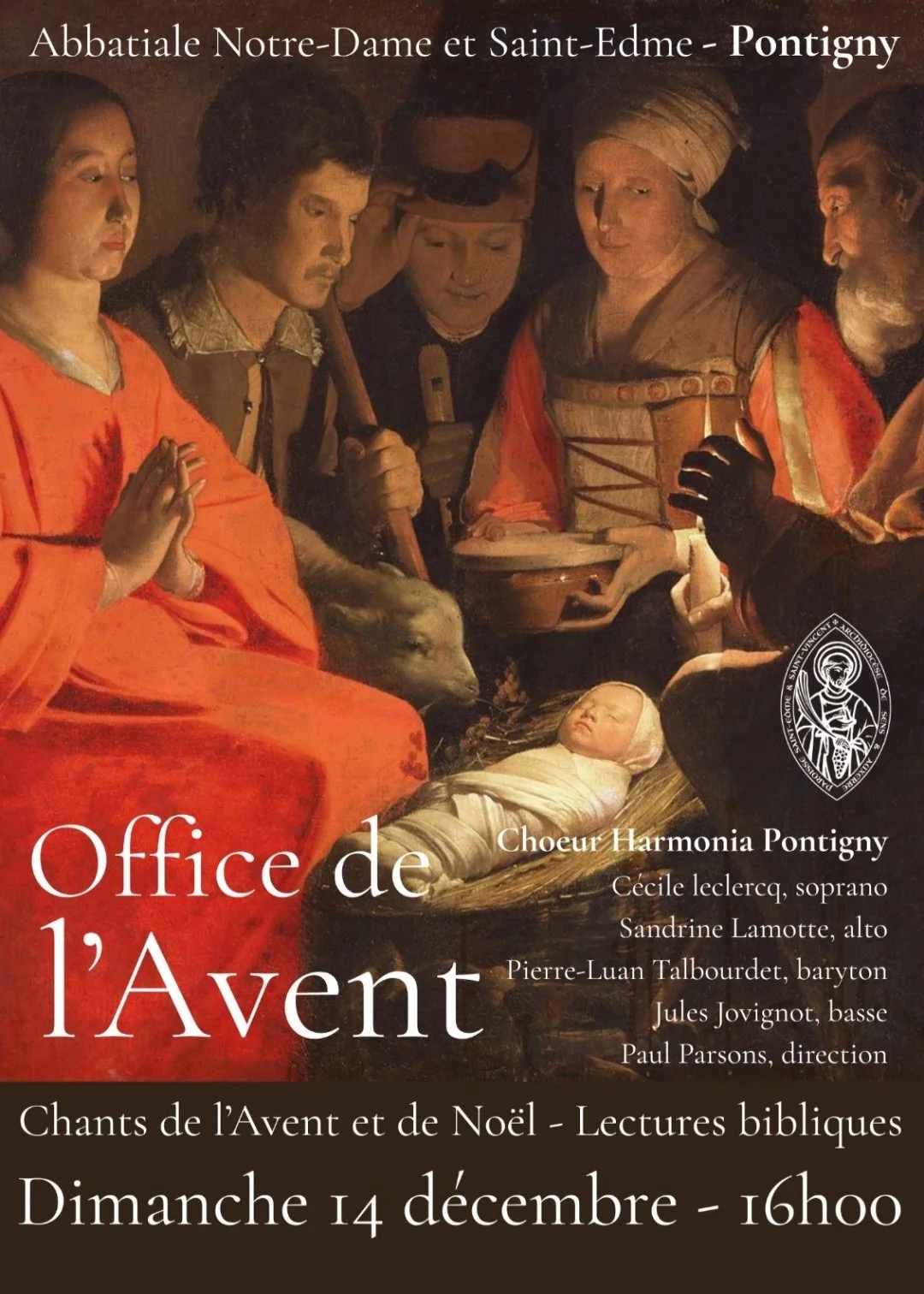 Office de l’avent – Pontigny (Abbatiale de Pontigny) (affiche de l’événement)