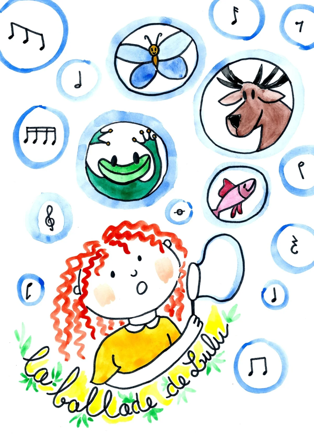 La Ballade de Lulu / spectacle musical pour les maternelles à partir de 2 /3 ans – Auxerre (péniche théâtre La scène des quais) (affiche de l’événement)