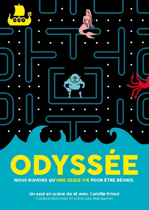 ODYSSEE / Seul en scène – Auxerre (péniche théâtre La scène des quais) (affiche de l’événement)