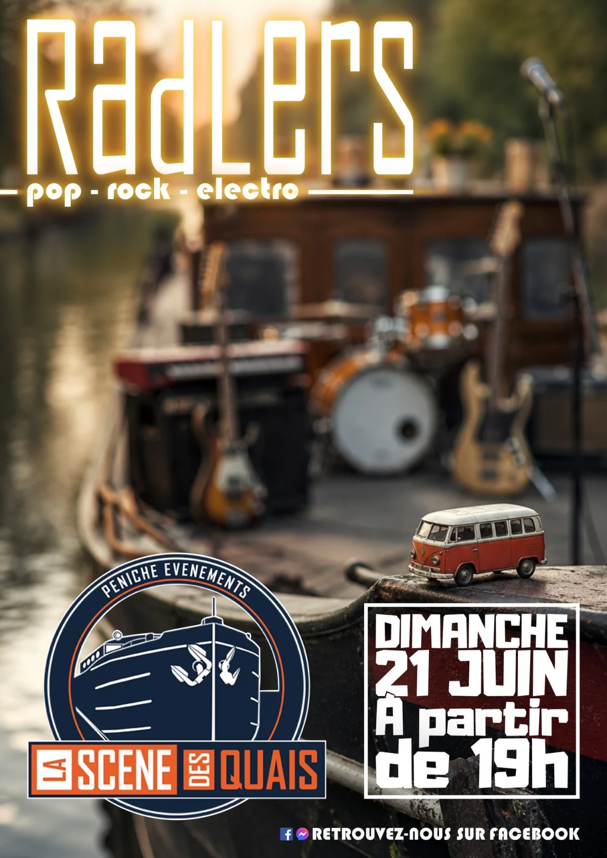 Radlers / Fête de la musique – Auxerre (Théâtre La scène des quais) (affiche de l’événement)