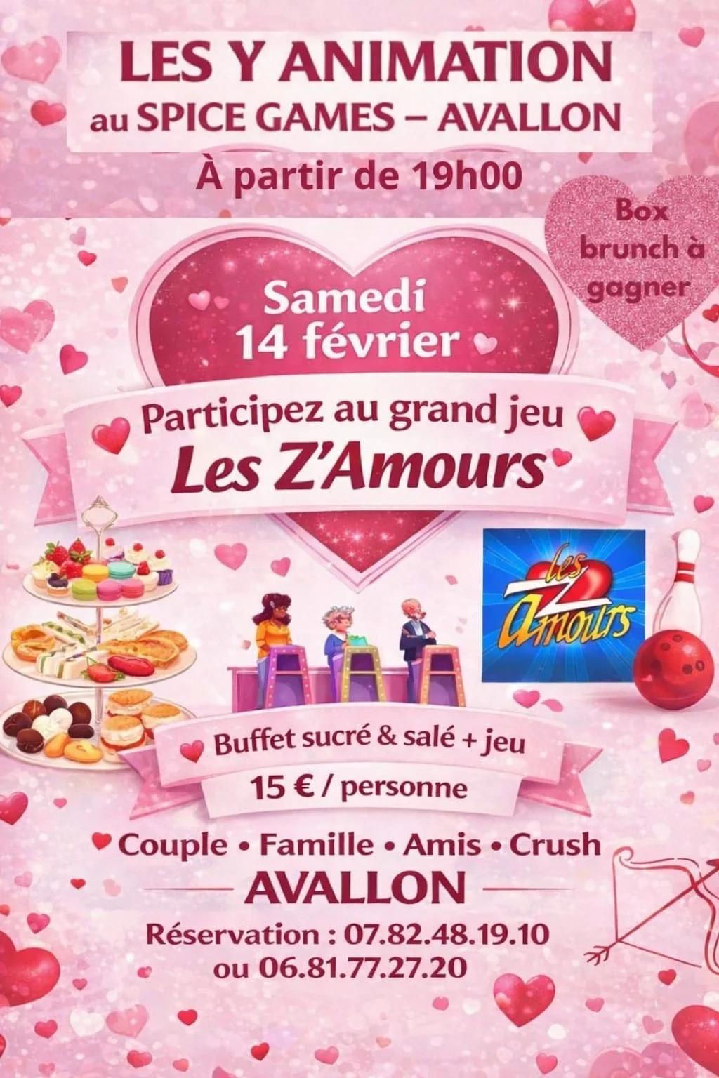 Saint Valentin – Avallon (Spice games) (affiche de l’événement)