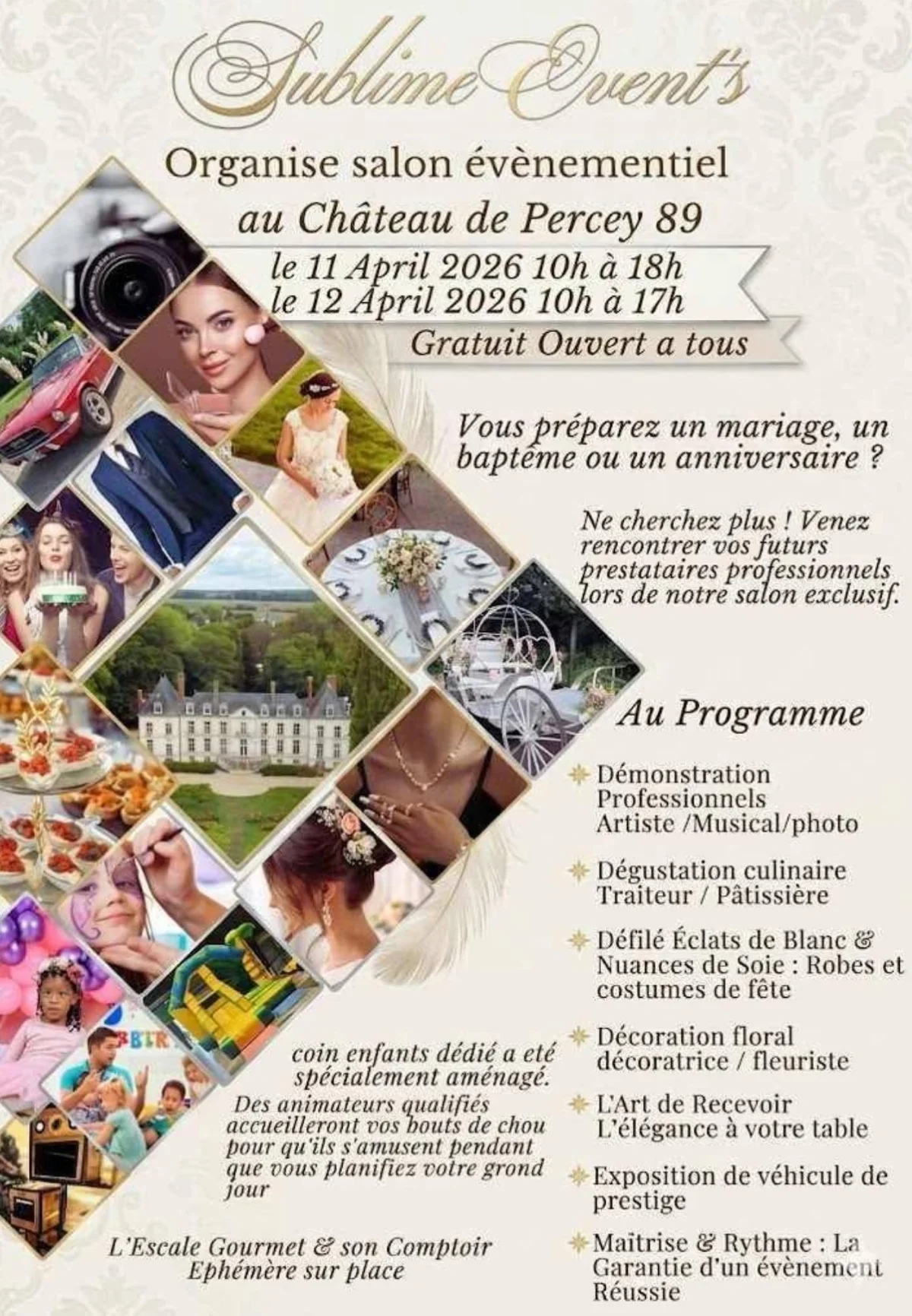 Salon événementiel – Percey (Château de Percey) (affiche de l’événement)