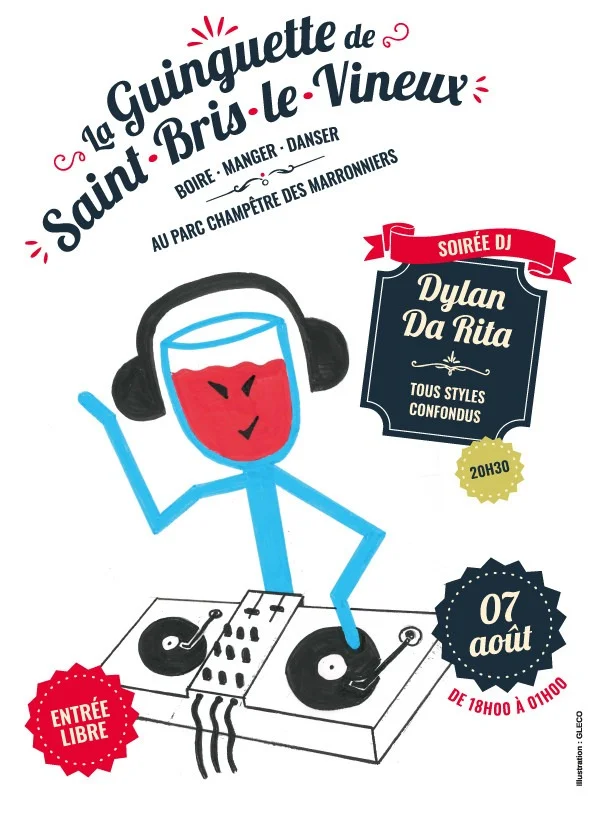 Soirée DJ : Dylan Da Rita – Saint-Bris-le-Vineux (La Guinguette - Parc Champêtre des Marronniers) (affiche de l’événement)
