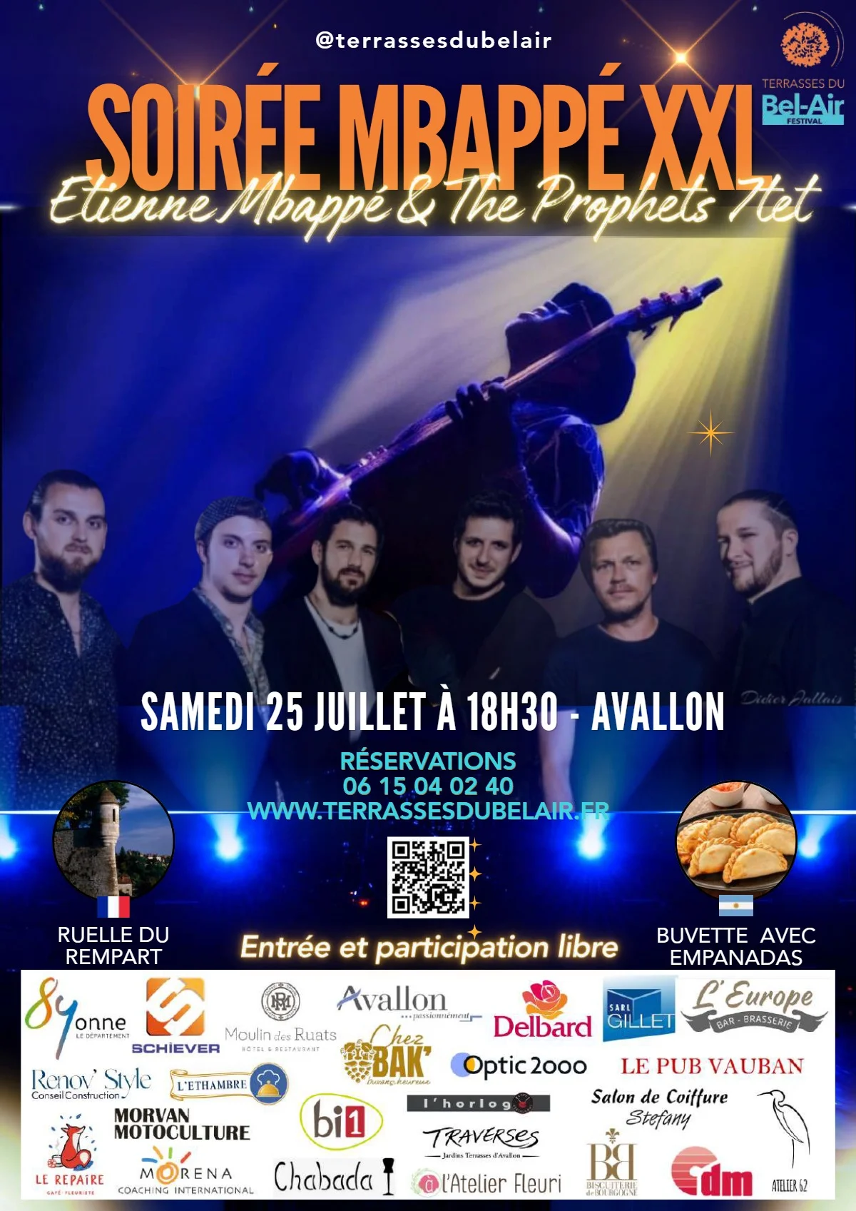 Soirée Mbappé XXL dans le cadre du Festival Terrasses du Bel-Air – Avallon (Terrasses du Bel-Air) (affiche de l’événement)