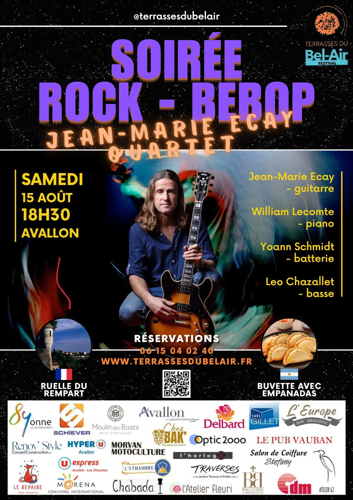 Soirée Rock - Bebop dans le cadre du Festival Terrasses du Bel-Air – Avallon (Terrasses du Bel-Air) (affiche de l’événement)