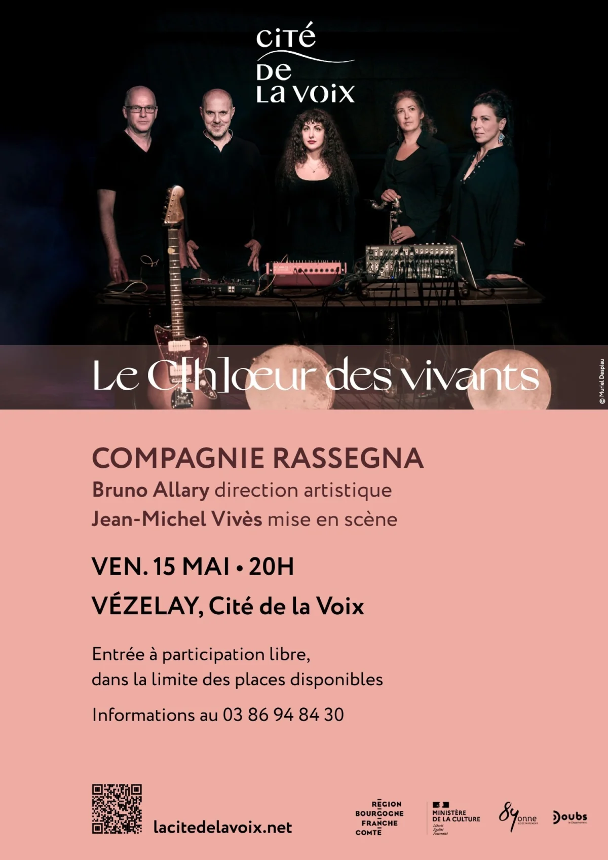 Sortie de résidence - Le C[h]œur des vivants – Vézelay (La Cité de la Voix) (affiche de l’événement)