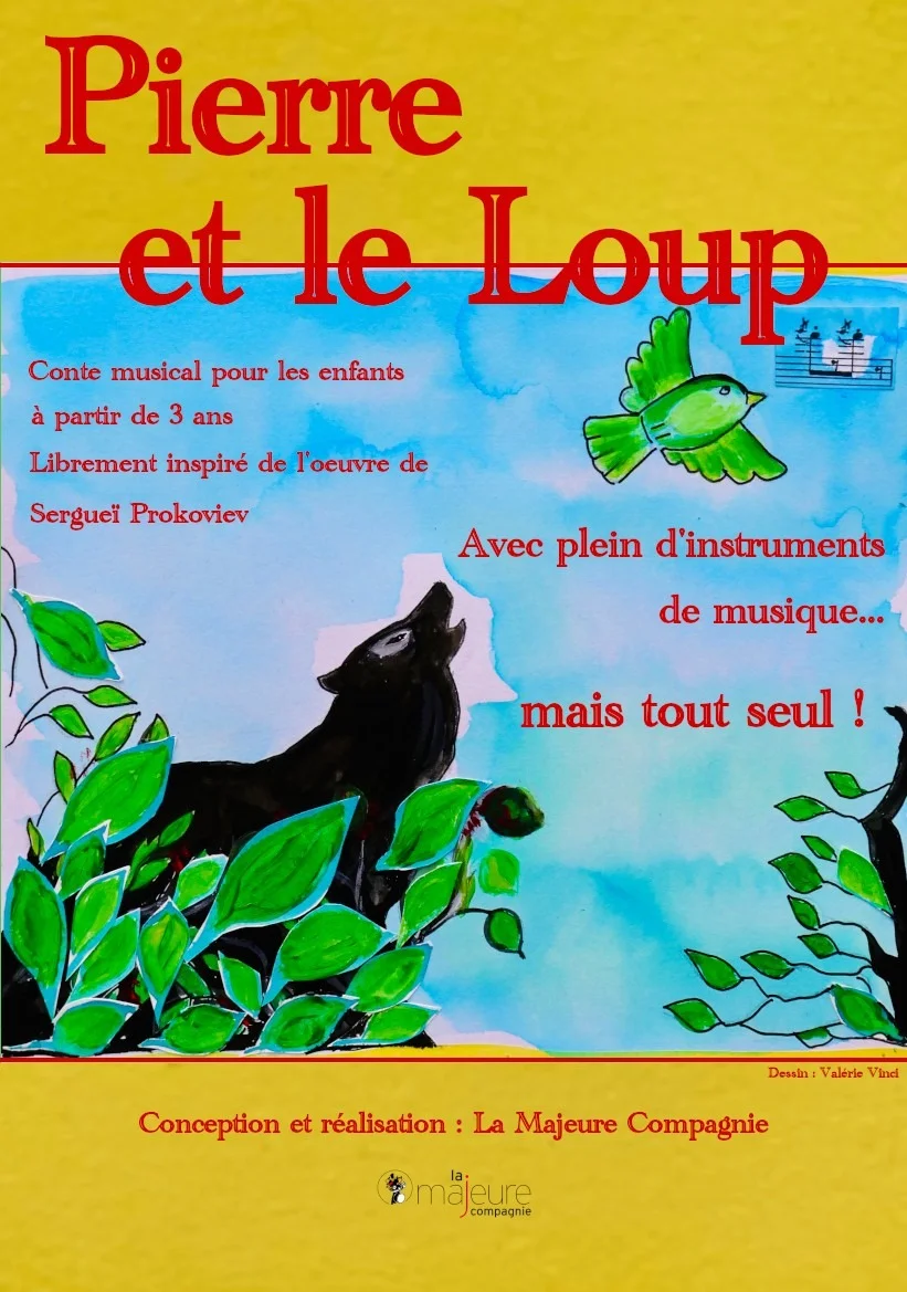 Pierre et le loup – Auxerre (Théâtre La scène des quais) (affiche de l’événement)