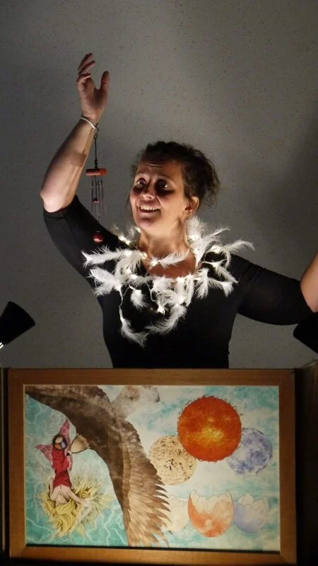 Spectacle en famille : "Maelström, l’aube du monde" (Contes illustrés et en musique à partir de 5 ans) dans le cadre du festival "Tous aux Angins !" – Tannerre-en-Puisaye (Lieu-dit Les Angins / sous chapiteau) (affiche de l’événement)