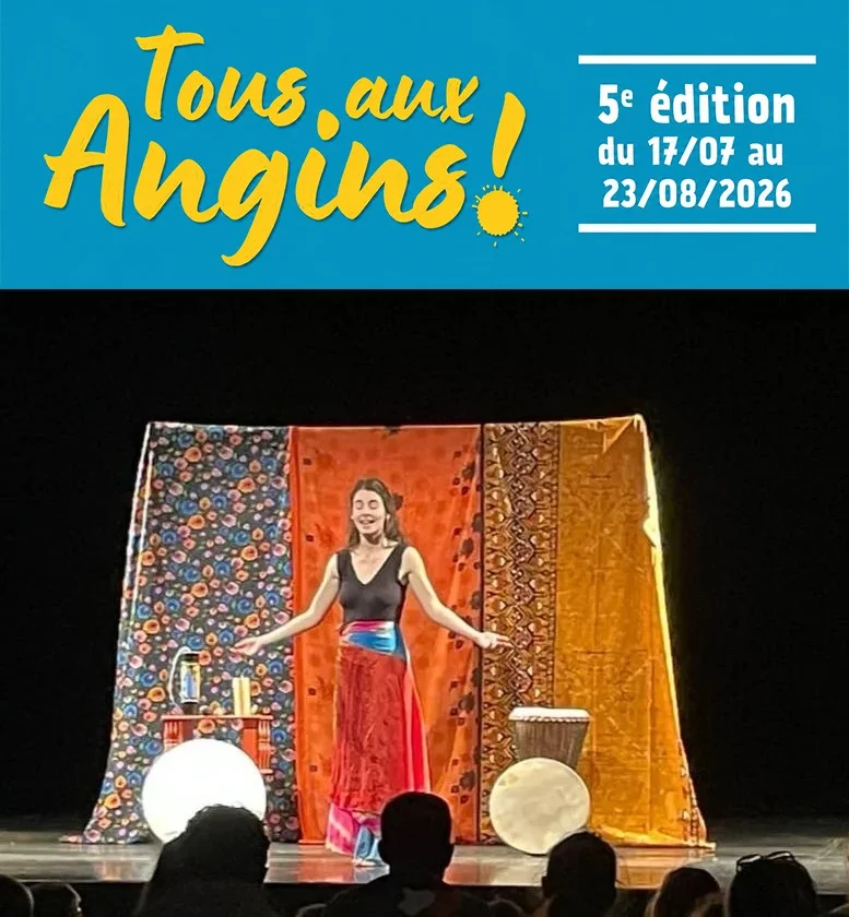 Spectacle en famille : "Mille et une couleurs" (Contes du monde et chants traditionnels à partir de 3 ans) dans le cadre du festival "Tous aux Angins !" – Tannerre-en-Puisaye (Lieu-dit Les Angins / sous chapiteau) (affiche de l’événement)