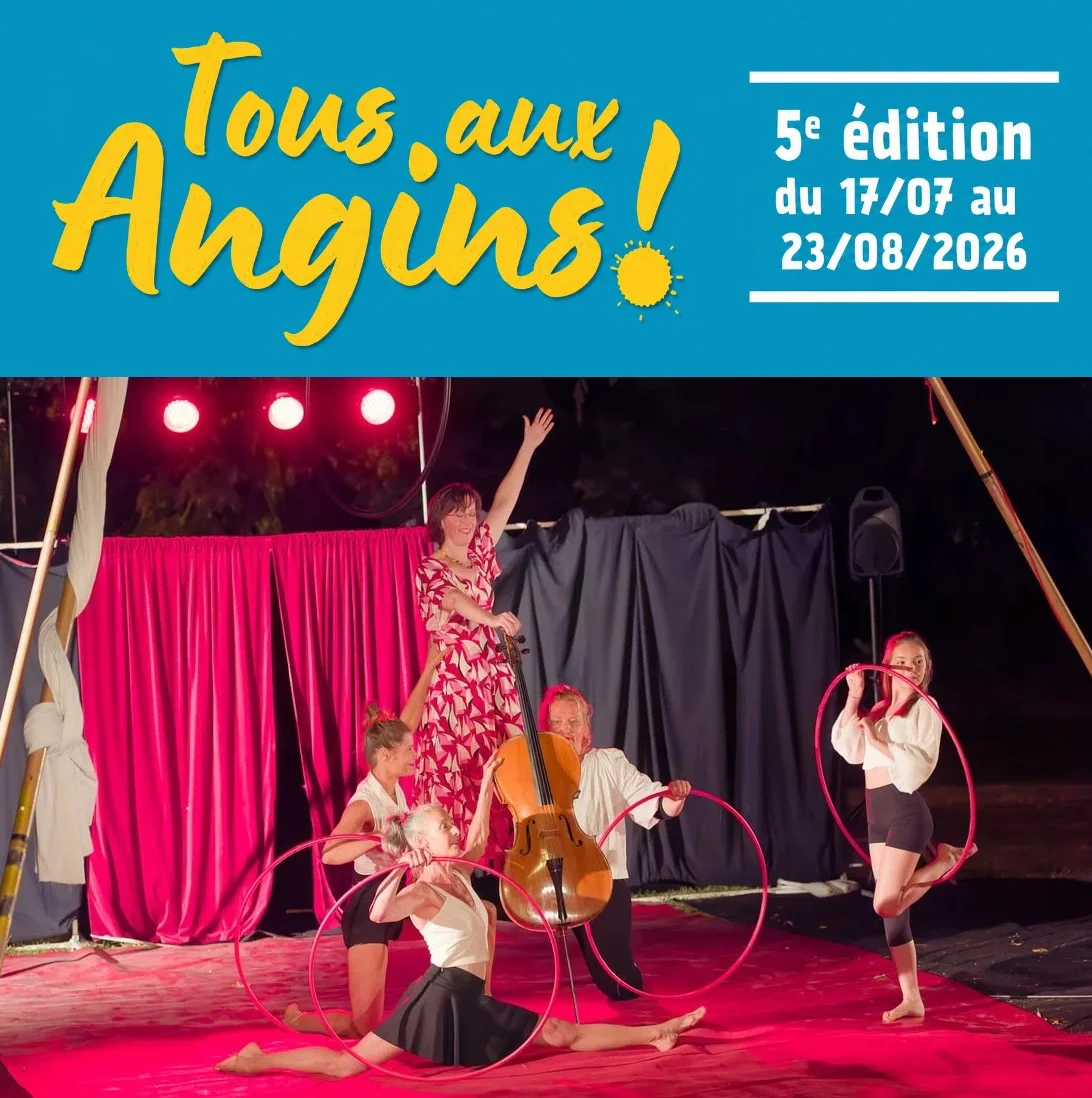 Cabaret Cirque : "Le cirque des Elles" (Cirque et musique pour changer les rôles / Tout public) dans le cadre du festival "Tous aux Angins !" – Tannerre-en-Puisaye (Lieu-dit Les Angins / sous chapiteau) (affiche de l’événement)