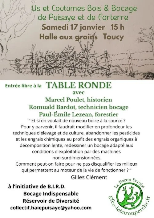 Us et Coutumes Bois & Bocage de Puisaye et de Forterre – Toucy (Halle aux grains) (affiche de l’événement)