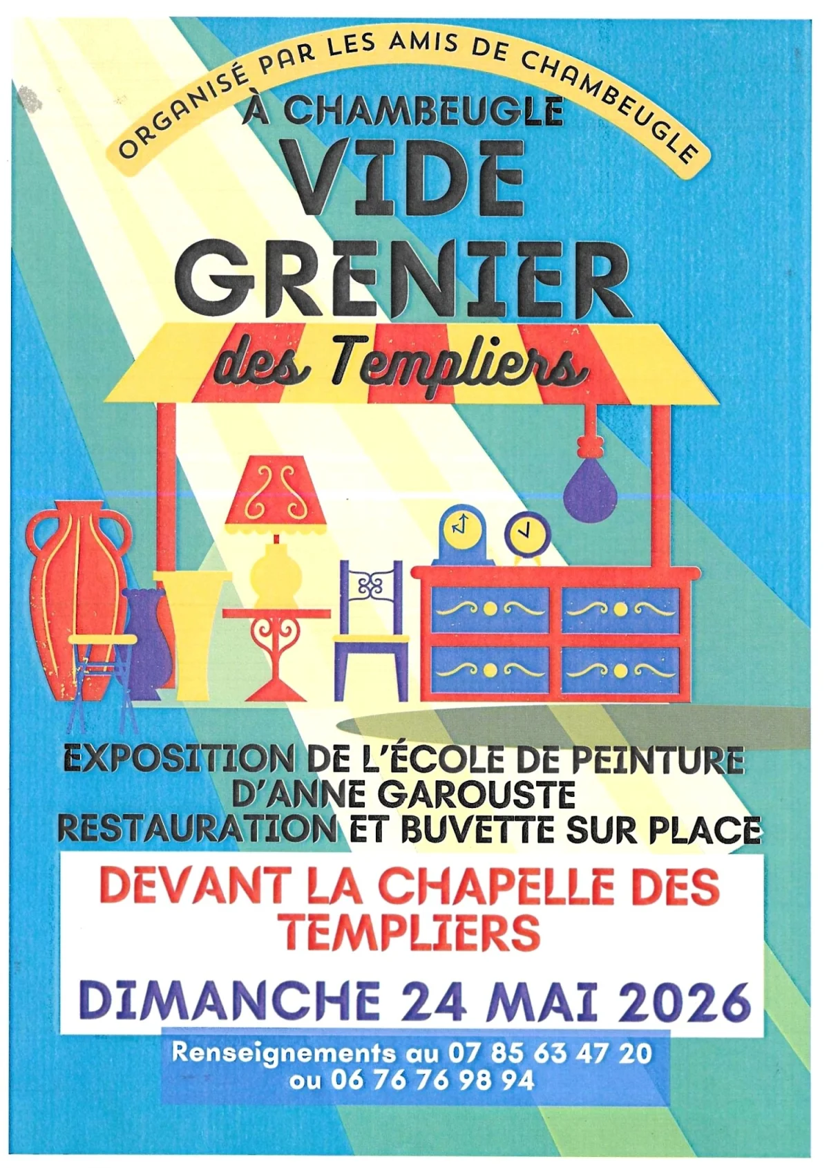 Vide grenier des templiers – Chambeugle (Chapelle des templiers) (affiche de l’événement)