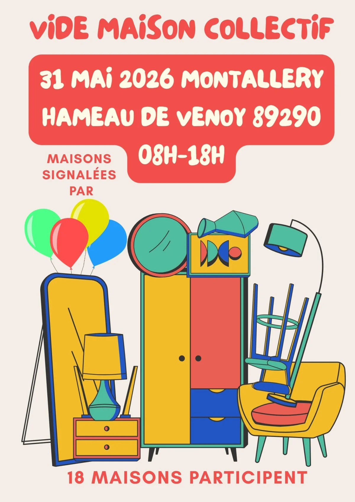 Vide Maison Collectif – Venoy (Montallery) (affiche de l’événement)