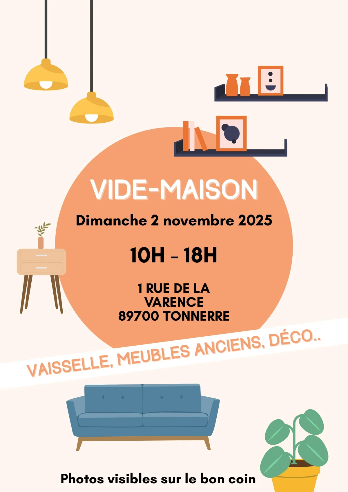 Vide maison de la cave au grenier ! – Tonnerre (1 rue de la Varence) (affiche de l’événement)