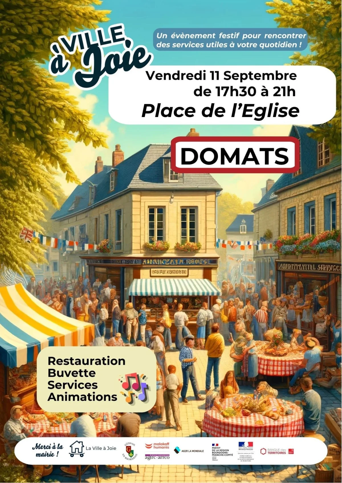 Ville à Joie à Domats – Domats (Place de l'Eglise de Domats) (affiche de l’événement)