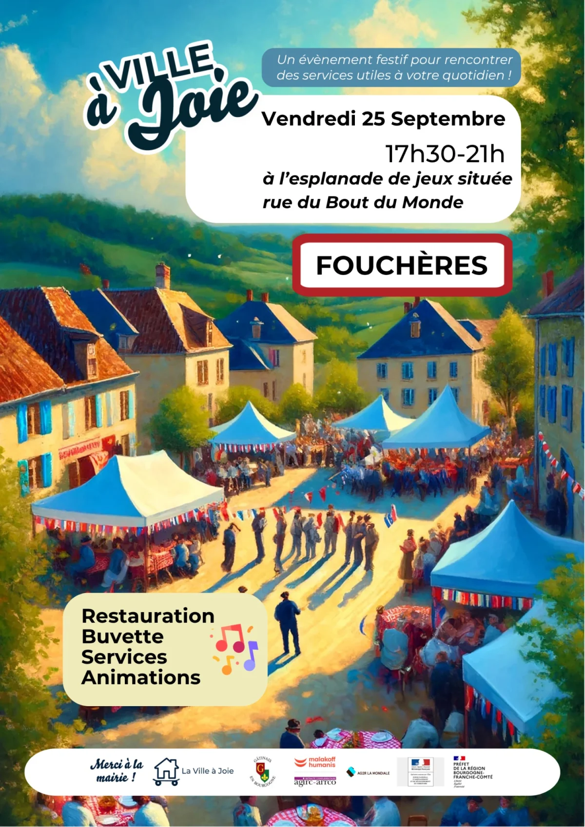 Ville à Joie à Fouchères – Foucheres (Esplanade de jeu, rue du bout du monde) (affiche de l’événement)