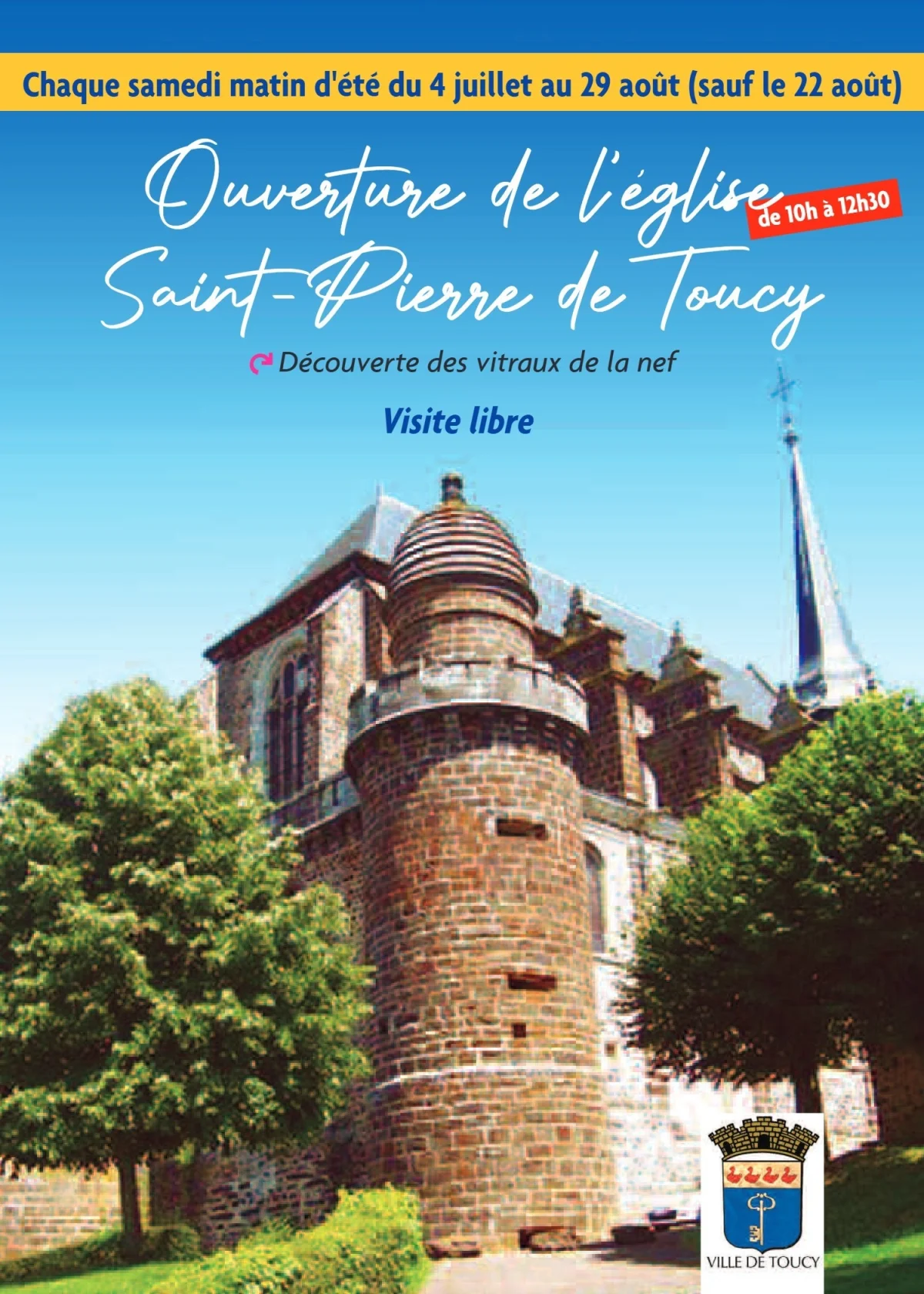 Visite de l'église fortifiée de Toucy – Toucy (Eglise) (affiche de l’événement)