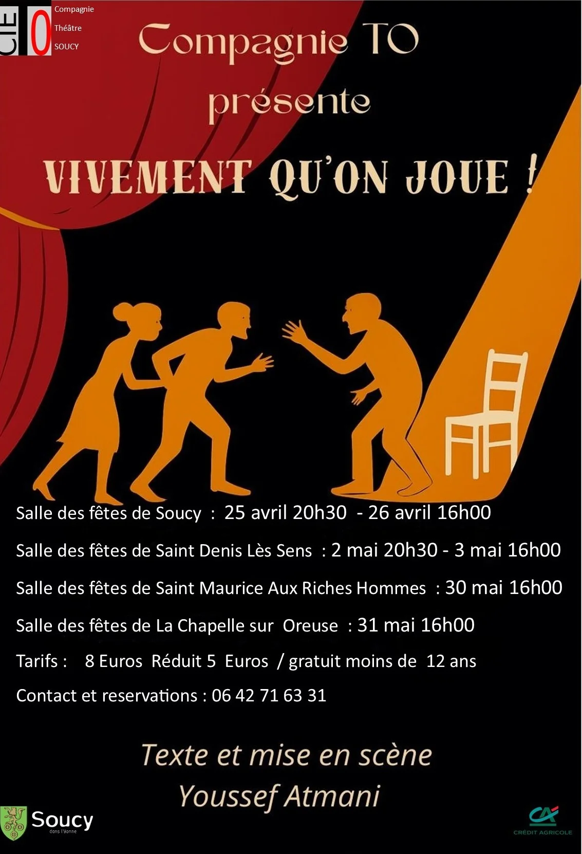 Vivement qu'on joue – Soucy (Salle des fetes) (affiche de l’événement)
