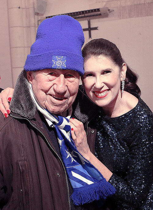 Guy Roux hors stade avec la chanteuse Christelle Loury — visuel