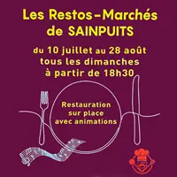 Les Restos-Marchés de Sainpuits - Marché de producteurs et d'artisans locaux avec animations musicales et restauration sur place